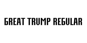 Great Trump Regular Font