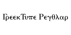 GreekType Regular Font