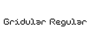 Gridular Regular Font
