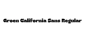 Groen California Sans Regular Font