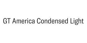 GT America Condensed Light Font