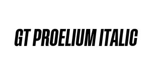 GT Proelium Italic Font