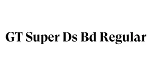 GT Super Ds Bd Regular Font