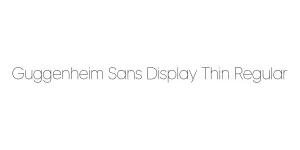 Guggenheim Sans Display Thin Regular Font