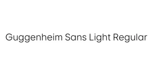 Guggenheim Sans Light Regular Font