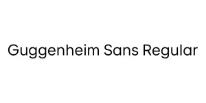 Guggenheim Sans Regular Font