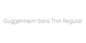 Guggenheim Sans Thin Regular Font