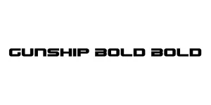 Gunship Bold Bold Font