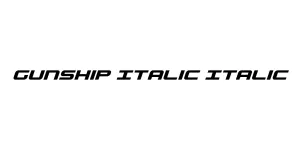 Gunship Italic Italic Font