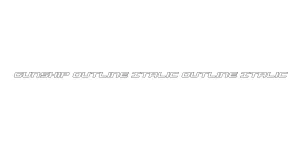 Gunship Outline Italic Outline Italic Font