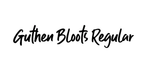 Guthen Bloots Regular Font