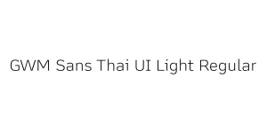 GWM Sans Thai UI Light Regular Font