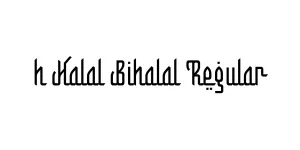 h Halal Bihalal Regular Font