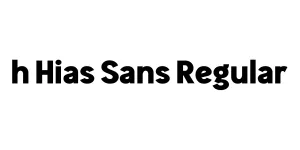 h Hias Sans Regular Font