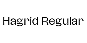 Hagrid Regular Font