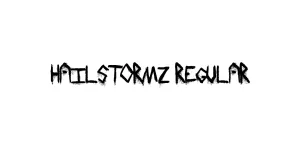 HailStormz Regular Font