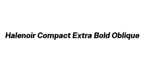 Halenoir Compact Extra Bold Oblique Font
