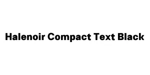 Halenoir Compact Text Black Font