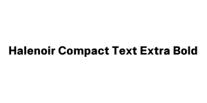 Halenoir Compact Text Extra Bold Font