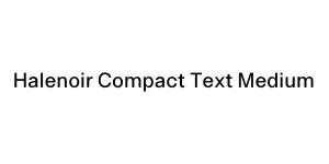 Halenoir Compact Text Medium Font