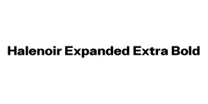 Halenoir Expanded Extra Bold Font