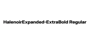 HalenoirExpanded-ExtraBold Regular Font