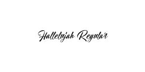 Hallelujah Regular Font