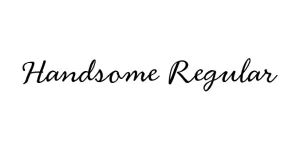 Handsome Regular Font