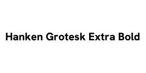 Hanken Grotesk Extra Bold Font