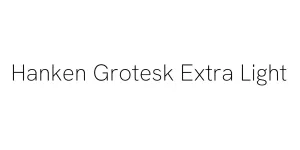 Hanken Grotesk Extra Light Font