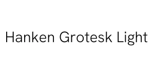 Hanken Grotesk Light Font