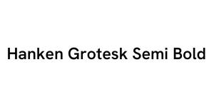 Hanken Grotesk Semi Bold Font