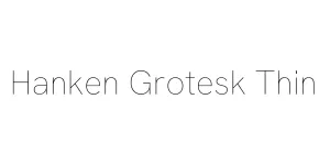 Hanken Grotesk Thin Font