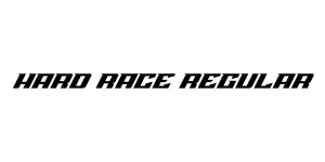 Hard Race Regular Font