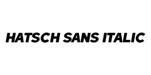 Hatsch Sans Italic Font