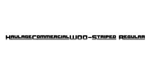 HaulageCommercialW00-Striped Regular Font