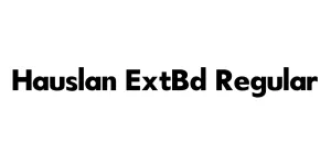 Hauslan ExtBd Regular Font