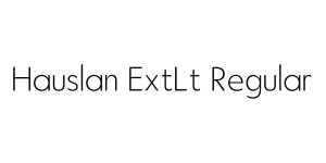 Hauslan ExtLt Regular Font