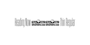 Heading Now 01 Thin Regular Font