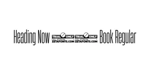 Heading Now 13 Book Regular Font