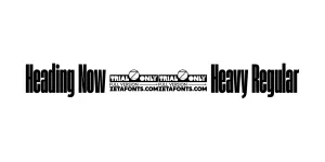 Heading Now 18 Heavy Regular Font