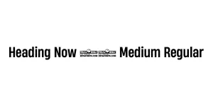 Heading Now 55 Medium Regular Font