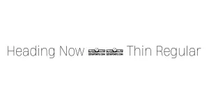 Heading Now 61 Thin Regular Font