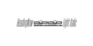 HeadingNow 02 Light Italic Font