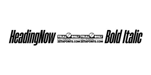 HeadingNow 24 Bold Italic Font