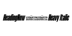 HeadingNow 28 Heavy Italic Font