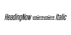 HeadingNow 34 Italic Font