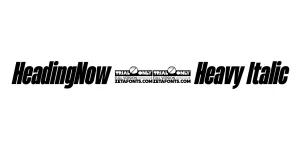 HeadingNow 38 Heavy Italic Font