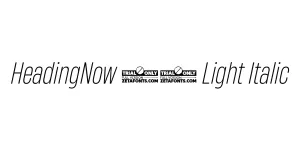 HeadingNow 42 Light Italic Font