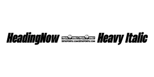 HeadingNow 48 Heavy Italic Font